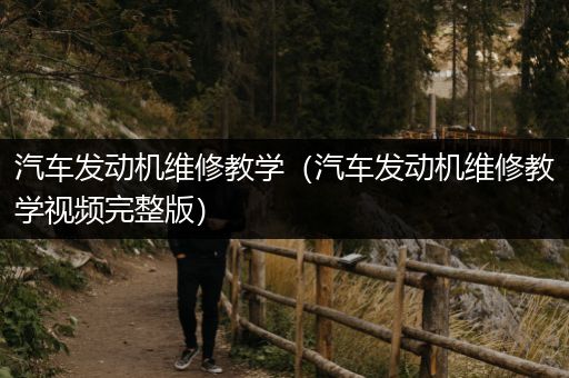 汽车发动机维修教学（汽车发动机维修教学视频完整版）