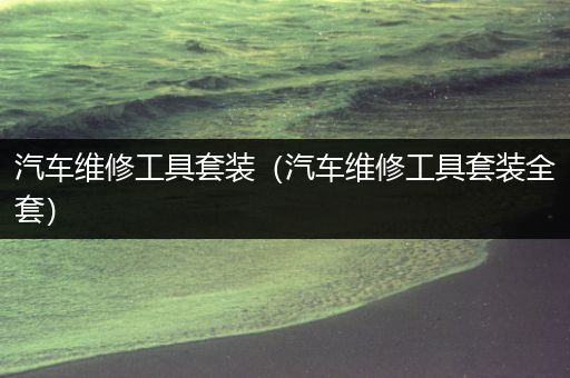 汽车维修工具套装（汽车维修工具套装全套）