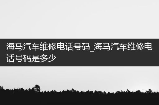 海马汽车维修电话号码_海马汽车维修电话号码是多少