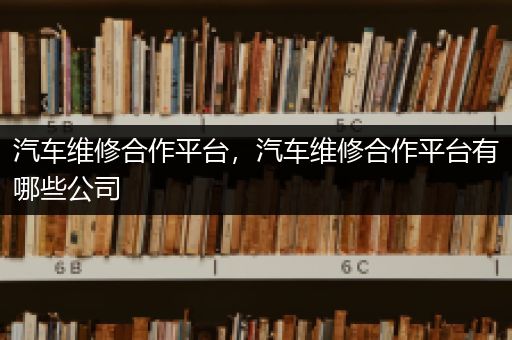 汽车维修合作平台，汽车维修合作平台有哪些公司