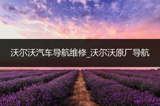 沃尔沃汽车导航维修_沃尔沃原厂导航