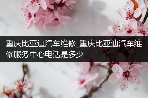 重庆比亚迪汽车维修_重庆比亚迪汽车维修服务中心电话是多少