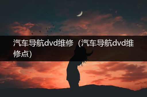 汽车导航dvd维修（汽车导航dvd维修点）