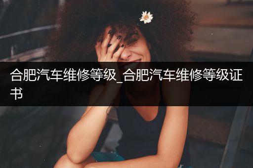 合肥汽车维修等级_合肥汽车维修等级证书