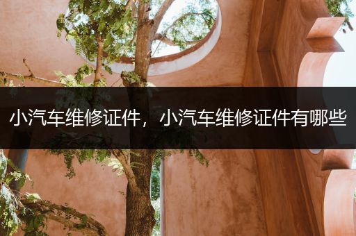 小汽车维修证件，小汽车维修证件有哪些