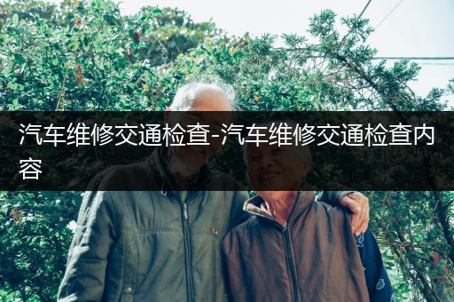 汽车维修交通检查-汽车维修交通检查内容